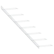 Portavini da Parete per 7 Bottiglie Metallo Bianco CFW8556692