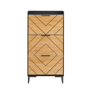 Scarpiera con 3 ribalte Scarpiera con 6 ripiani Portascarpe salvaspazio Nero 62x24x125cm FSR164-SCH