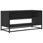 Mobile TV | Armadietto TV | Mobile Porta TV Nero 91x40x46 cm in Truciolato e Metallo