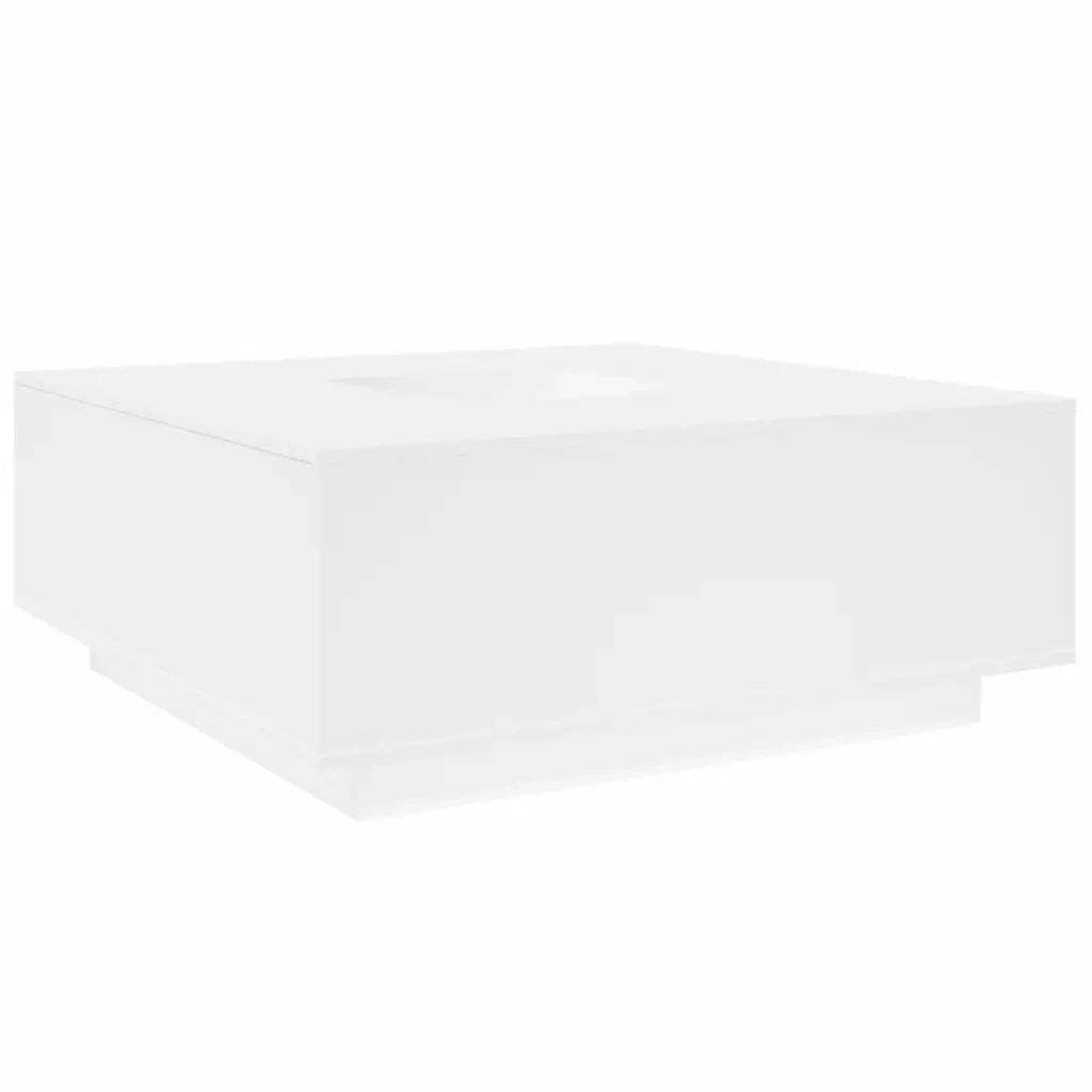 Tavolino da salotto | Tavolino da caff¨¨ | Tavolino da Soggiorno Bianco 100x100x40 cm in Legno Multistrato