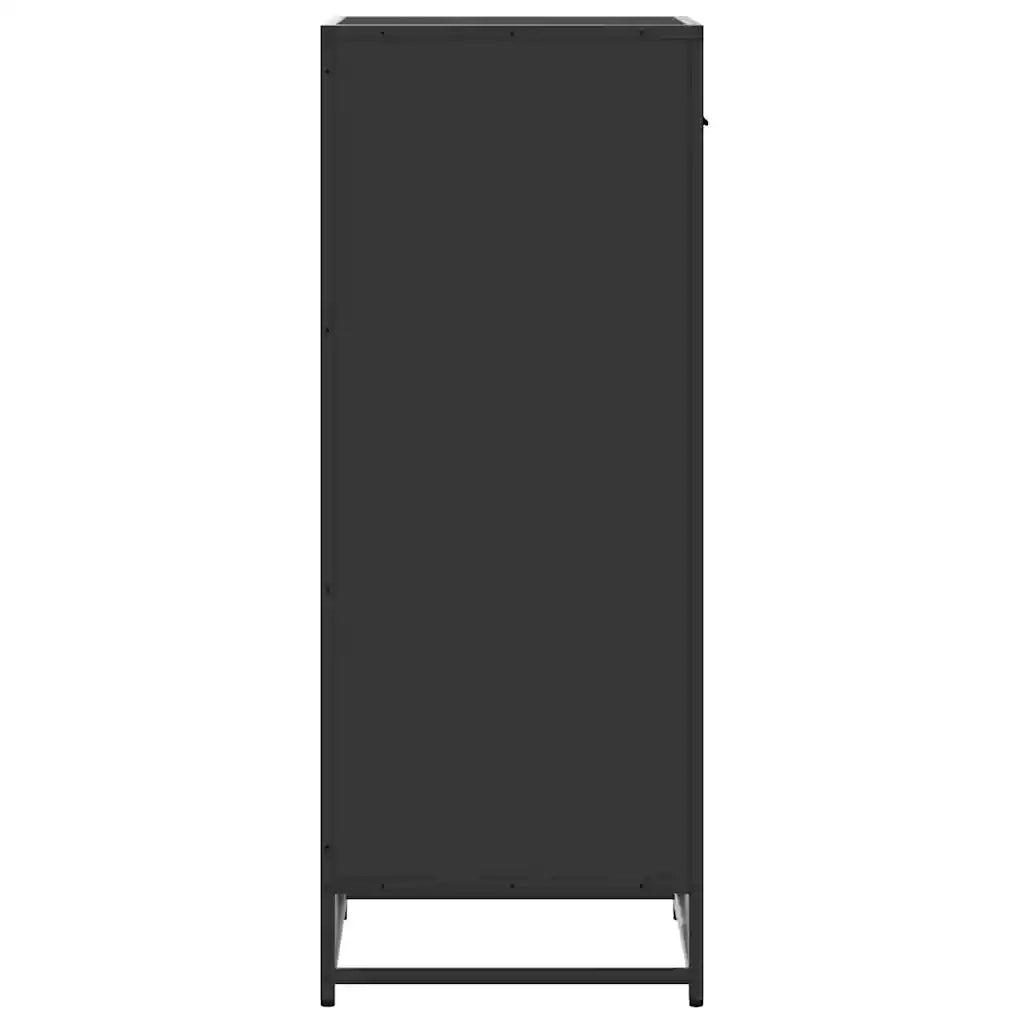 Scarpiera-Scaffale per scarpe Nera 48x38x97,5 cm in Legno Multistrato 263206