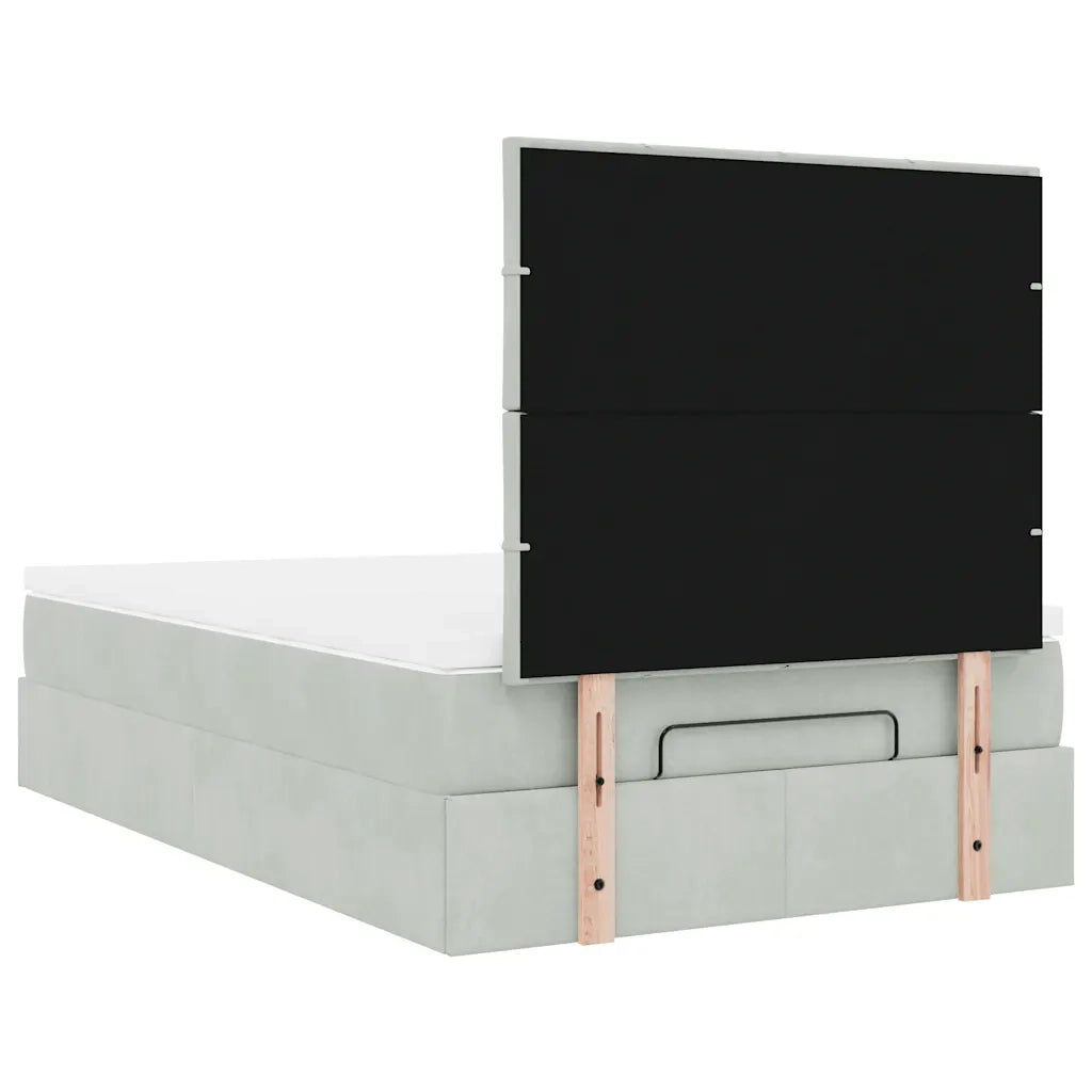 Struttura Letto Pouf con Materassi 120x200 cm Velluto 3313463