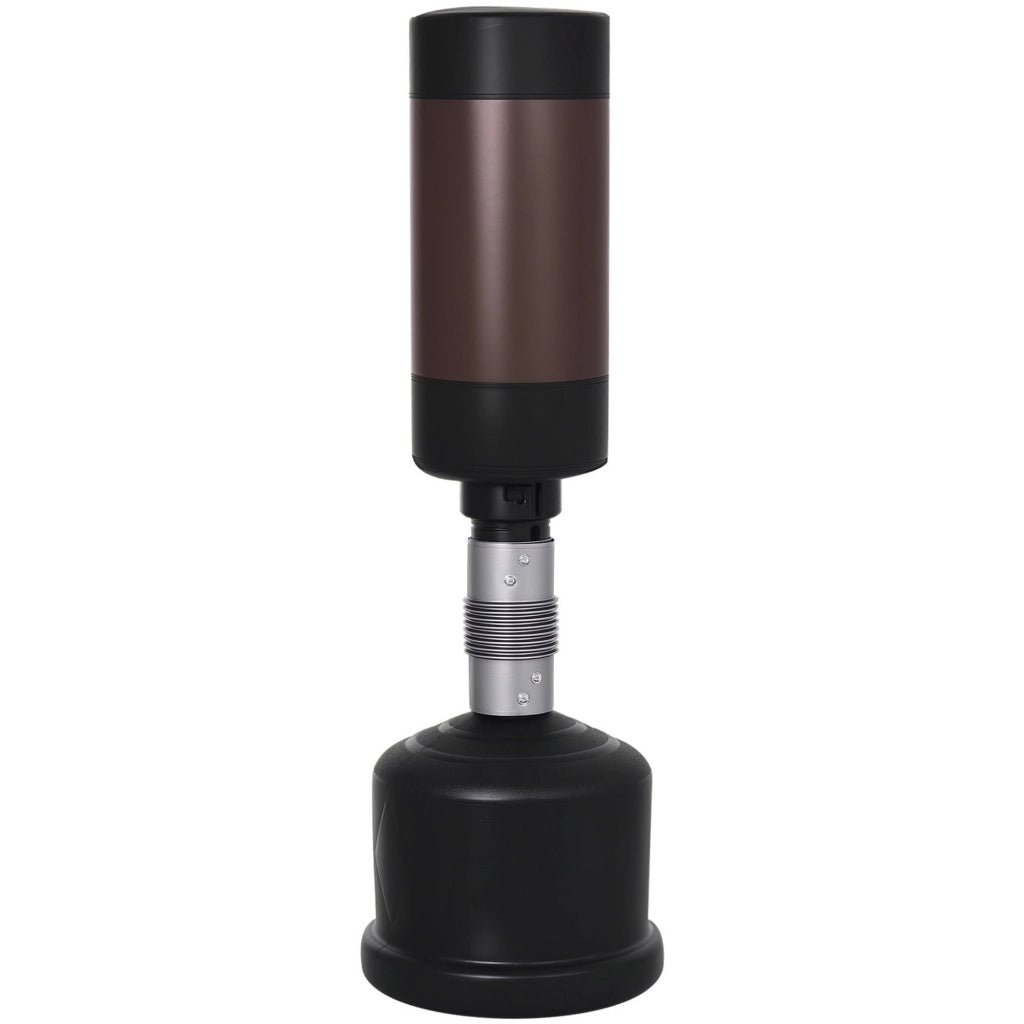 Sacco da Boxe con Base ¨C Xylo ¨C Altezza Regolabile 158-186 cm Nero Marrone