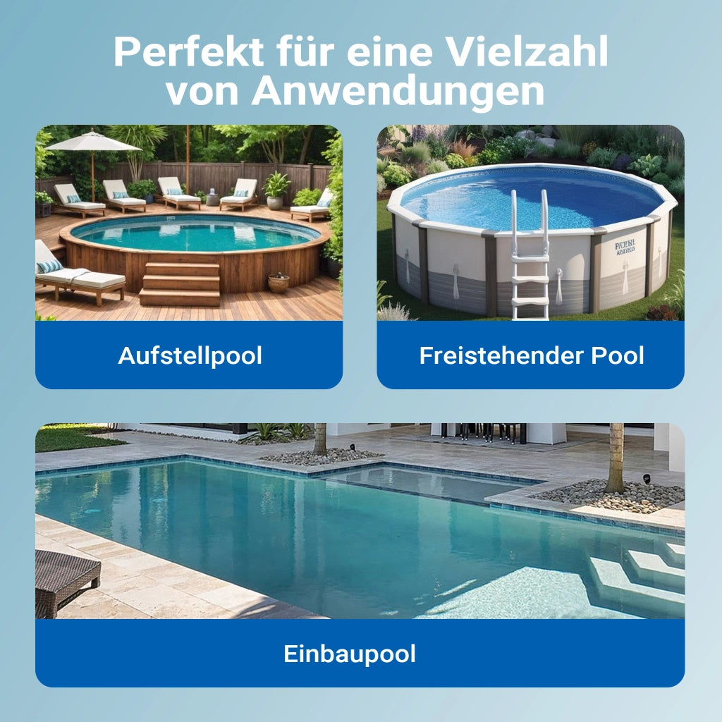 Pulitore automatico per piscine incl.12 tubi Aspiratore per pulizia fondo piscina