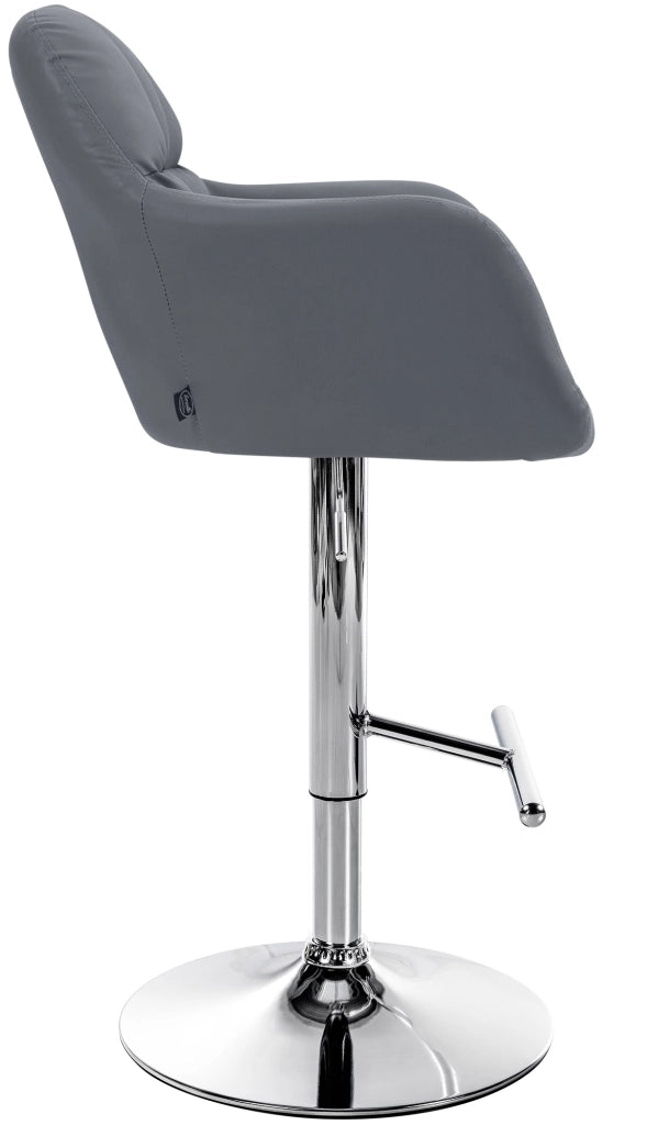 Barhocker Natoma Kunstleder chrom