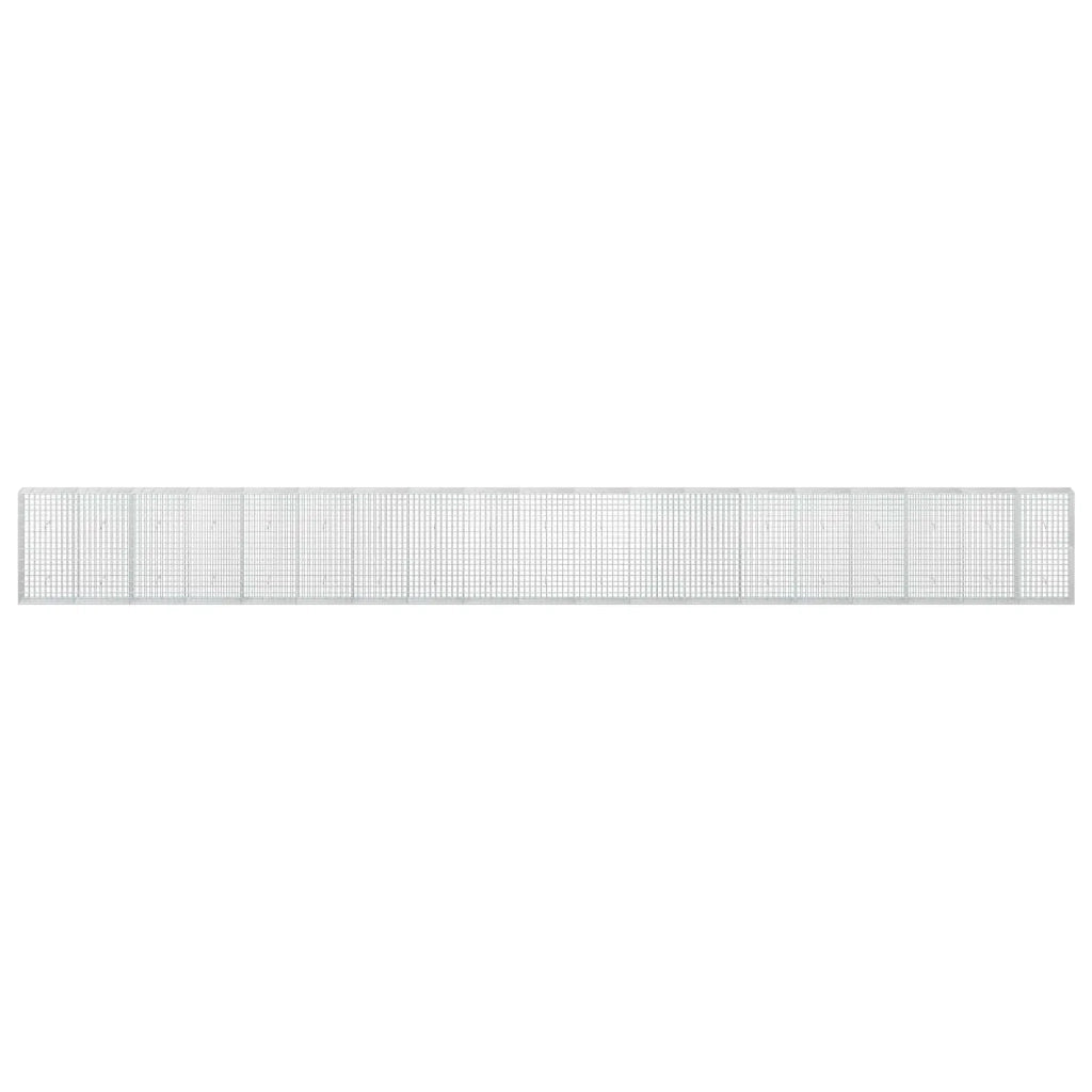 Gabione con Filo da 3,5 mm e Rete da 5x10 cm 950x30x100 cm 3462733