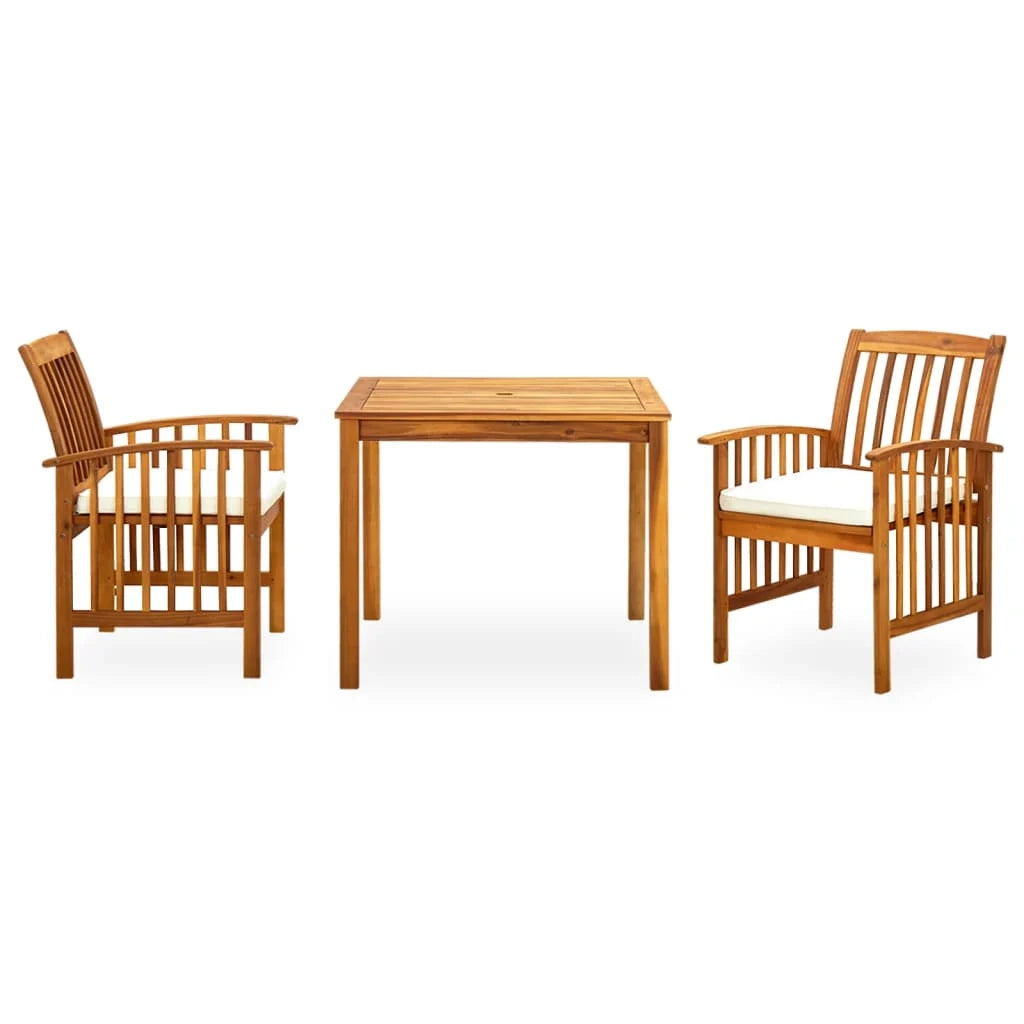 Set da pranzo da giardino 3 pezzi e cuscini legno massello di acacia 02_0014750