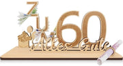 Regalo personalizzato in legno - Giornata speciale - 60° compleanno - Libro dei ricordi - Legno sostenibile - Manufatto artigianale