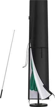 Copertura protettiva per ombrellone, ombrellone da 3m-5m, copertura per ombrellone, copertura, impermeabile, con manico per 300 cm, 400 cm, 500 cm, ombrellone da tenda, standard, 280 x 50/60 cm