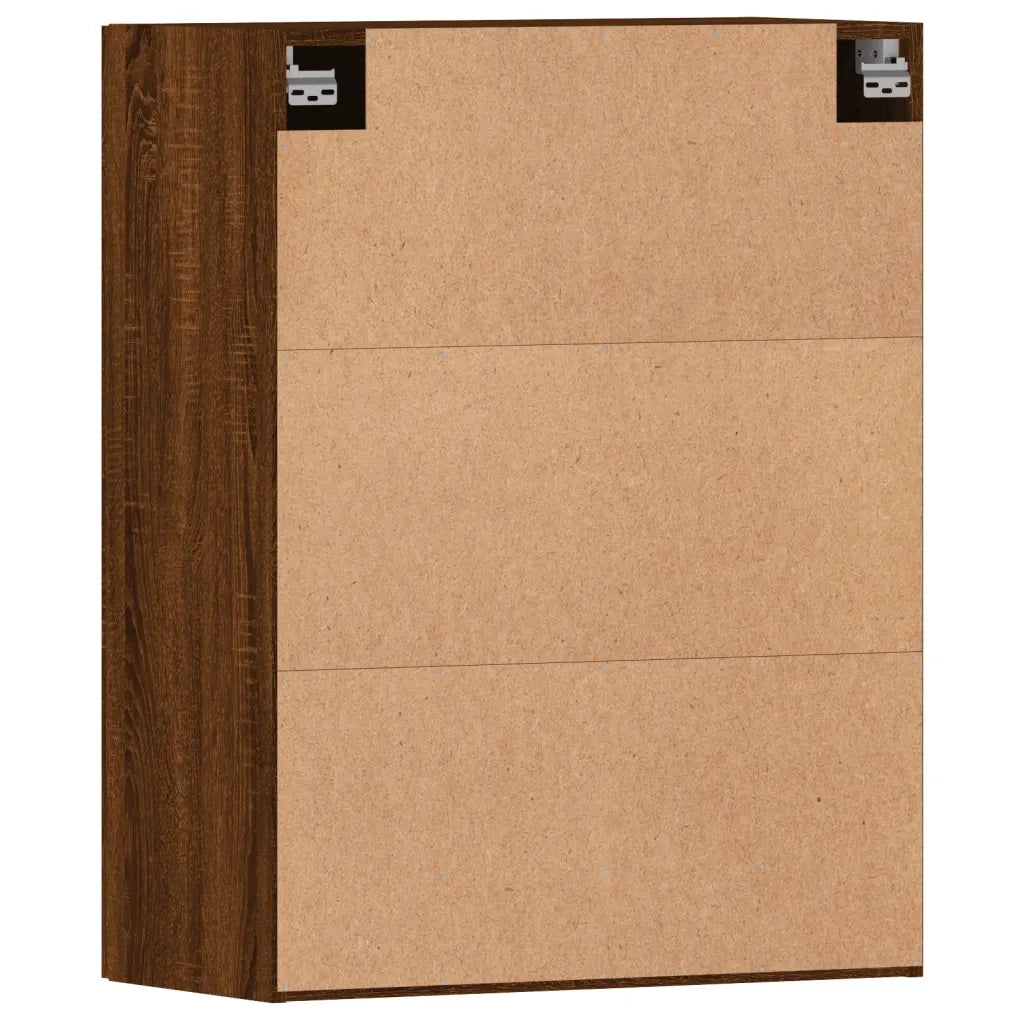 Armadietti a Parete 2 pz Rovere Marrone in Legno Multistrato 3197904