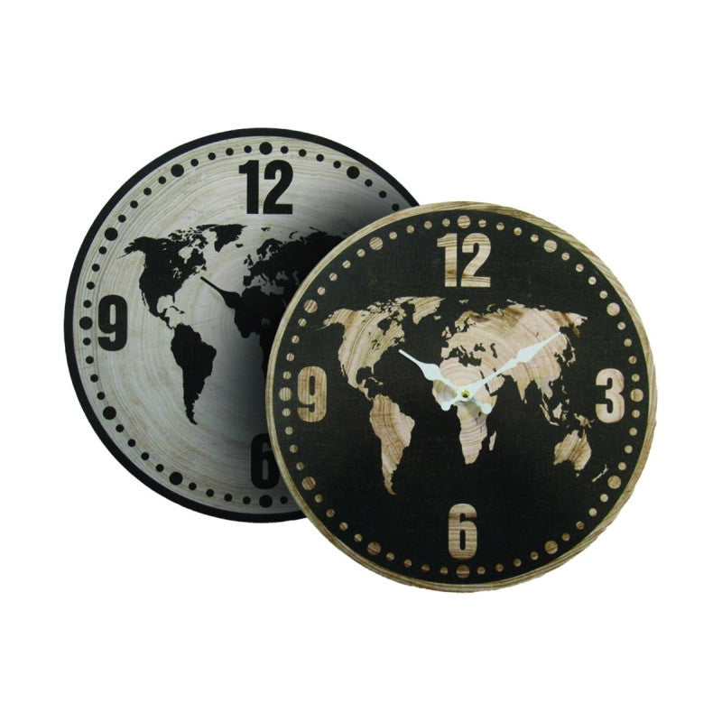 Orologio Da Parete Babette
D 33,8cm
In Mdf
Colori Assortito 
Beige/nero
