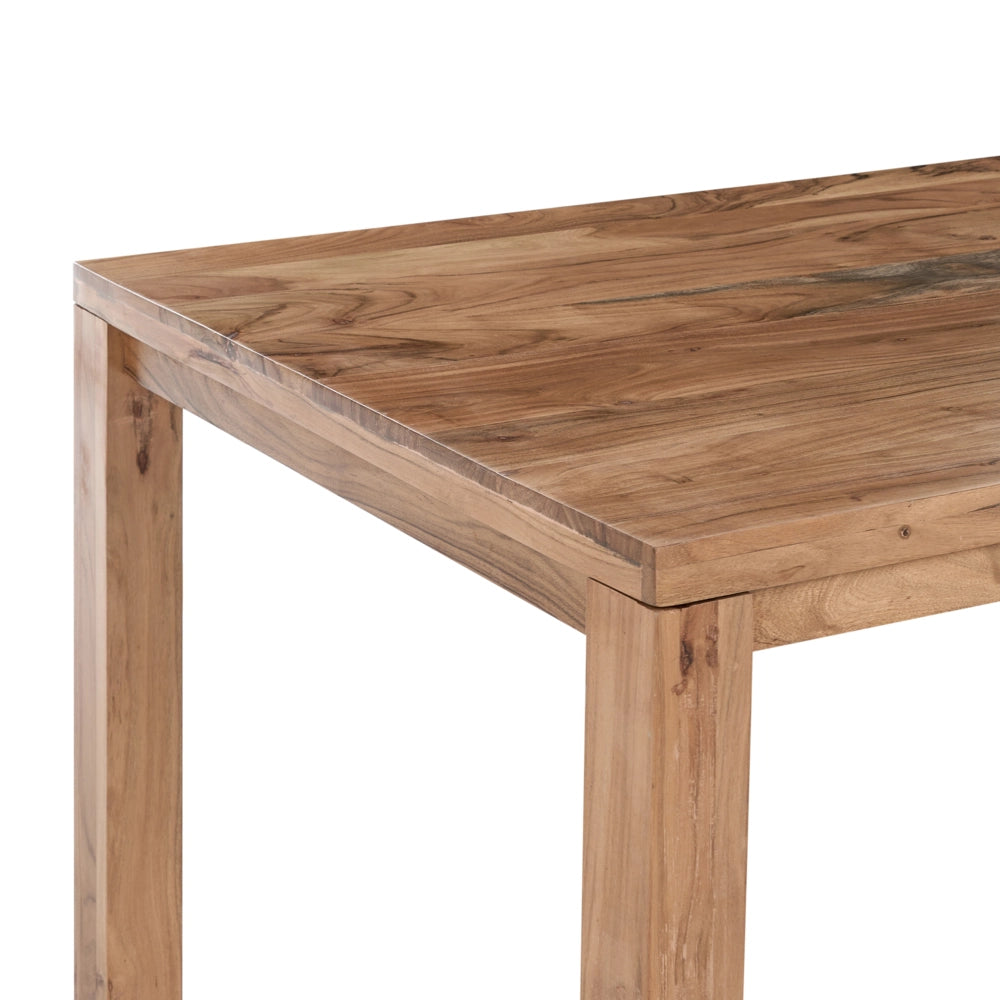 Tavolo da pranzo in legno chiaro in legno massello di acacia 180 x 90 cm tradizionale country