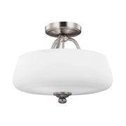 Lampada a Soffitto 4 Luci Rama In Acciaio Nero A Bracci Curvi E Sfere In Vetro Opalino
