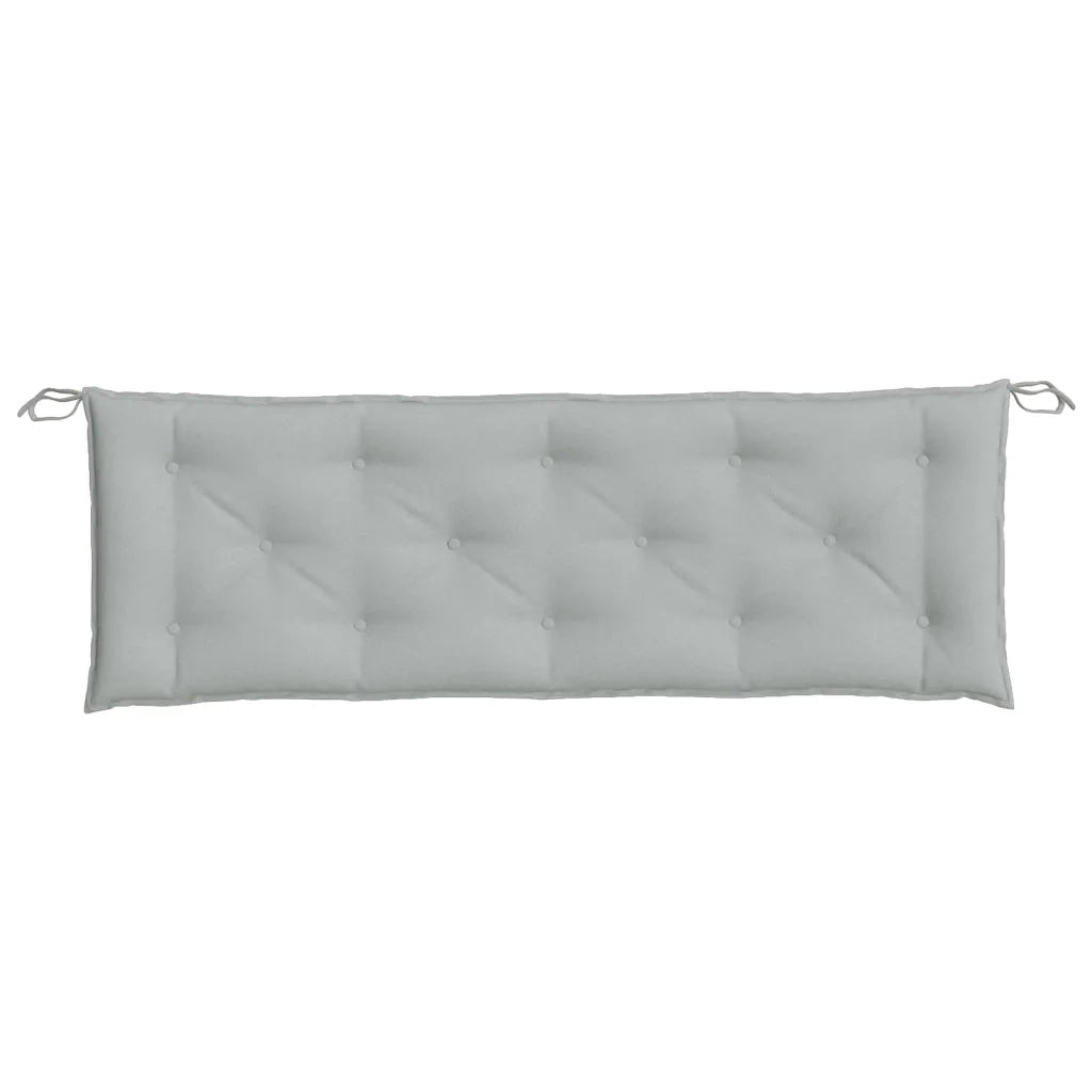 Cuscini Panca Giardino 2pz Grigio Chiaro MÃ©lange 150x50x7 cm