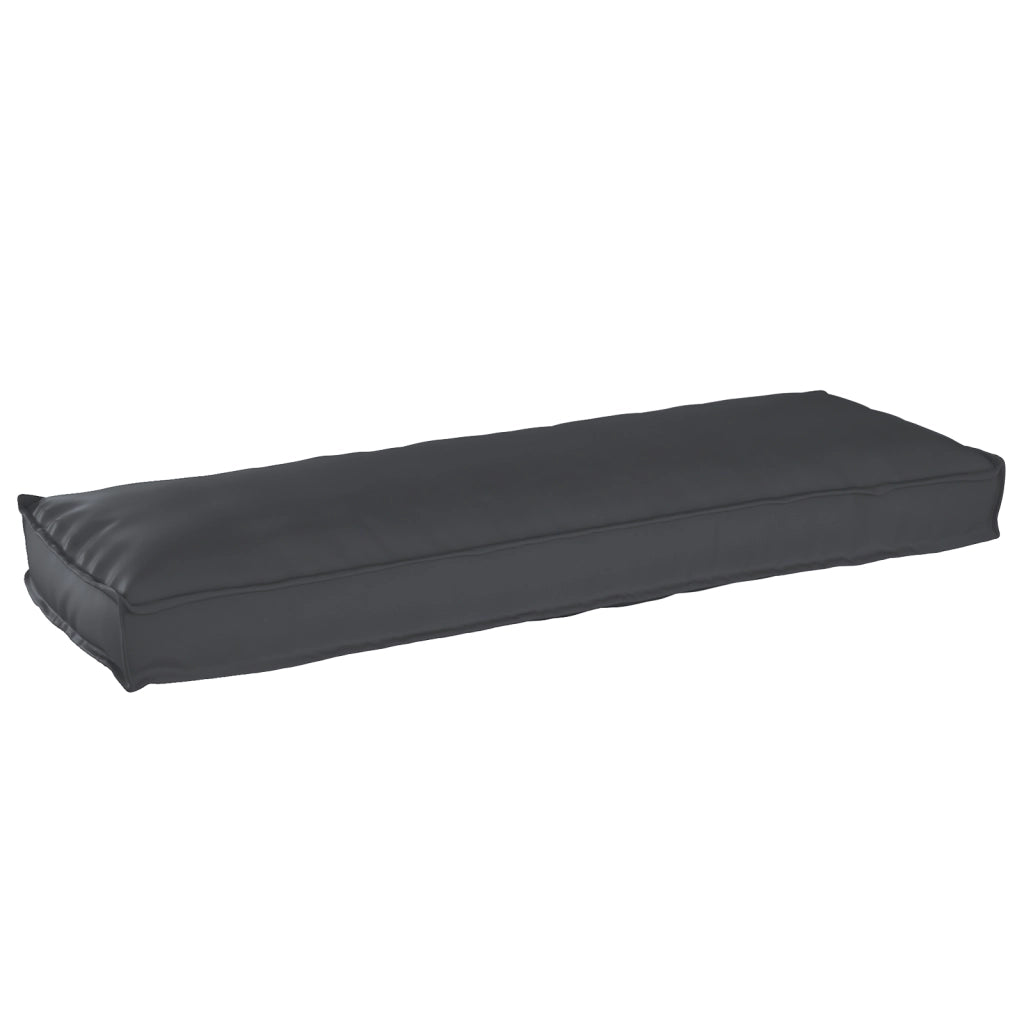 Cuscini per panca 2 pezzi Nero 120x40x8 cm Tessuto Oxford