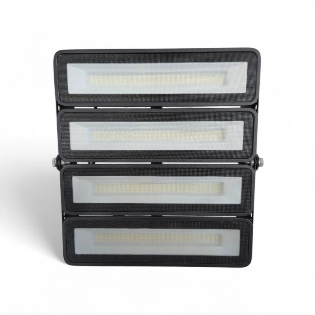 Faro LED modulare 200W IP65 Nero 20000lm 6000K Luce Fredda Proiettore Esterno 120° Alta Potenza