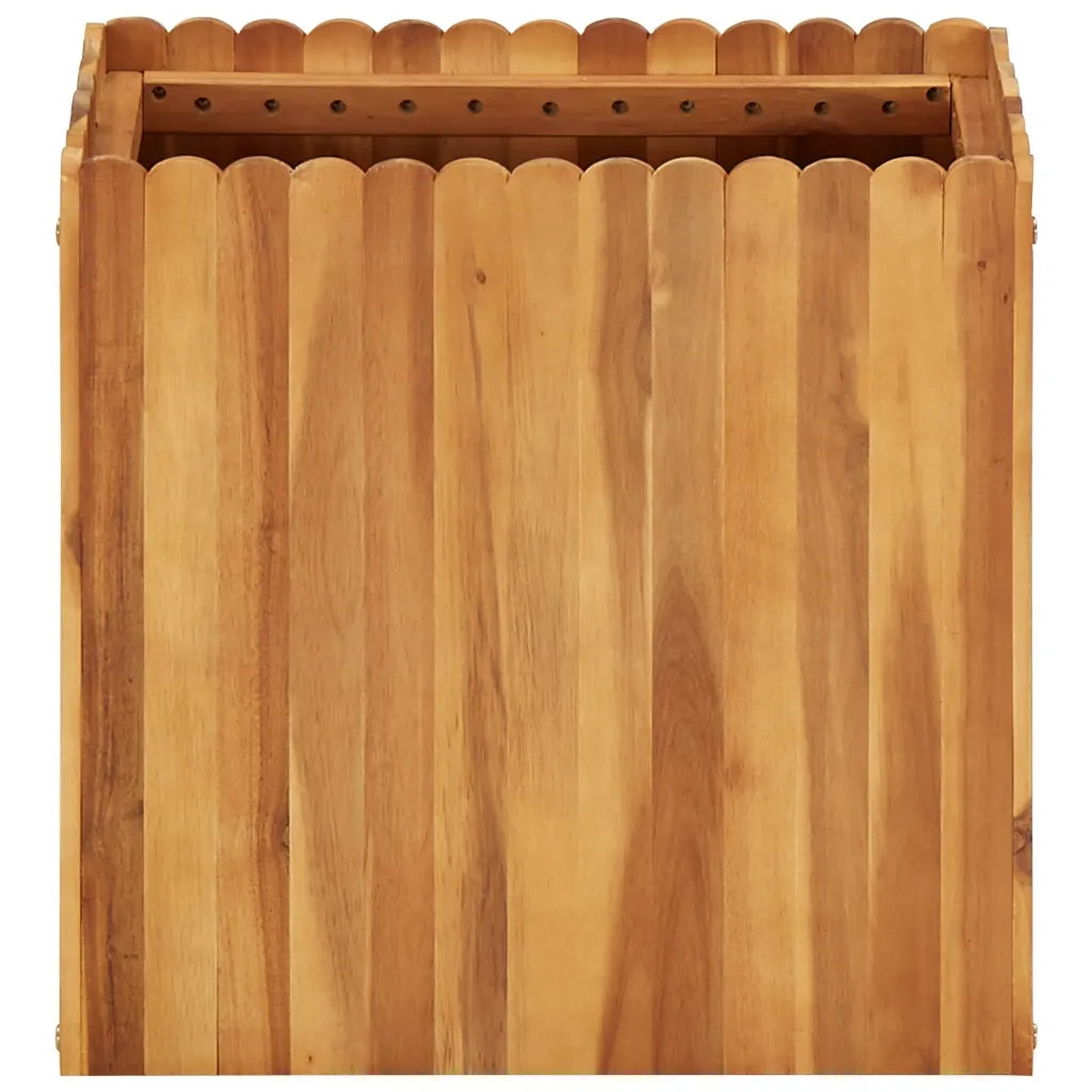 Fioriere | Cassetta per fiori | Letto Rialzato da Giardino 50x30x50 cm in Massello di Acacia