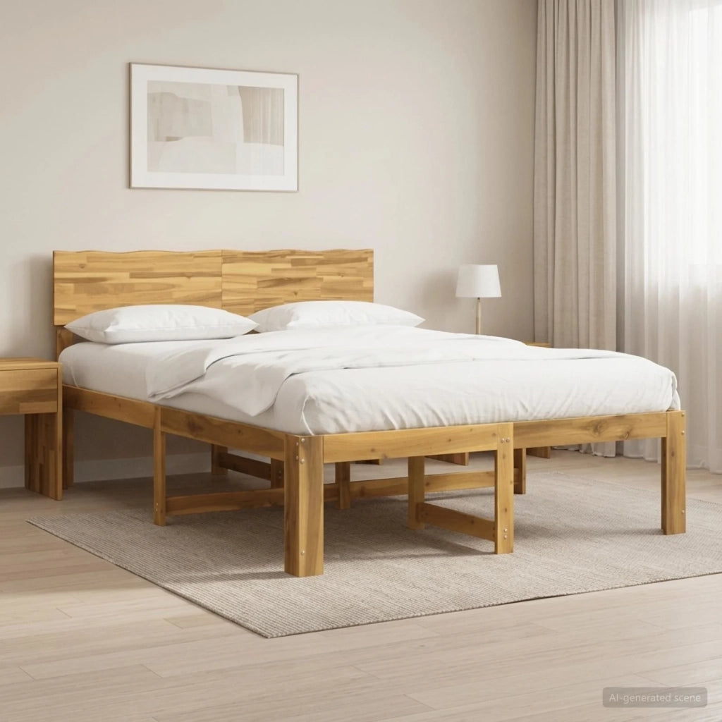 Letto matrimoniale con testiera ROSTOCK Bianco 140 x 200 cm 903382