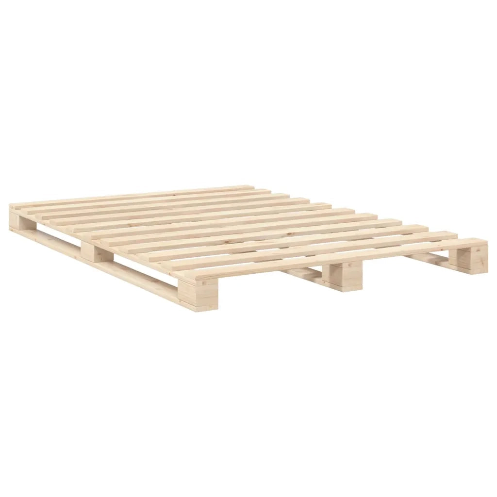Giroletto con Testiera 140x200 cm in Legno Massello di Pino 3281558