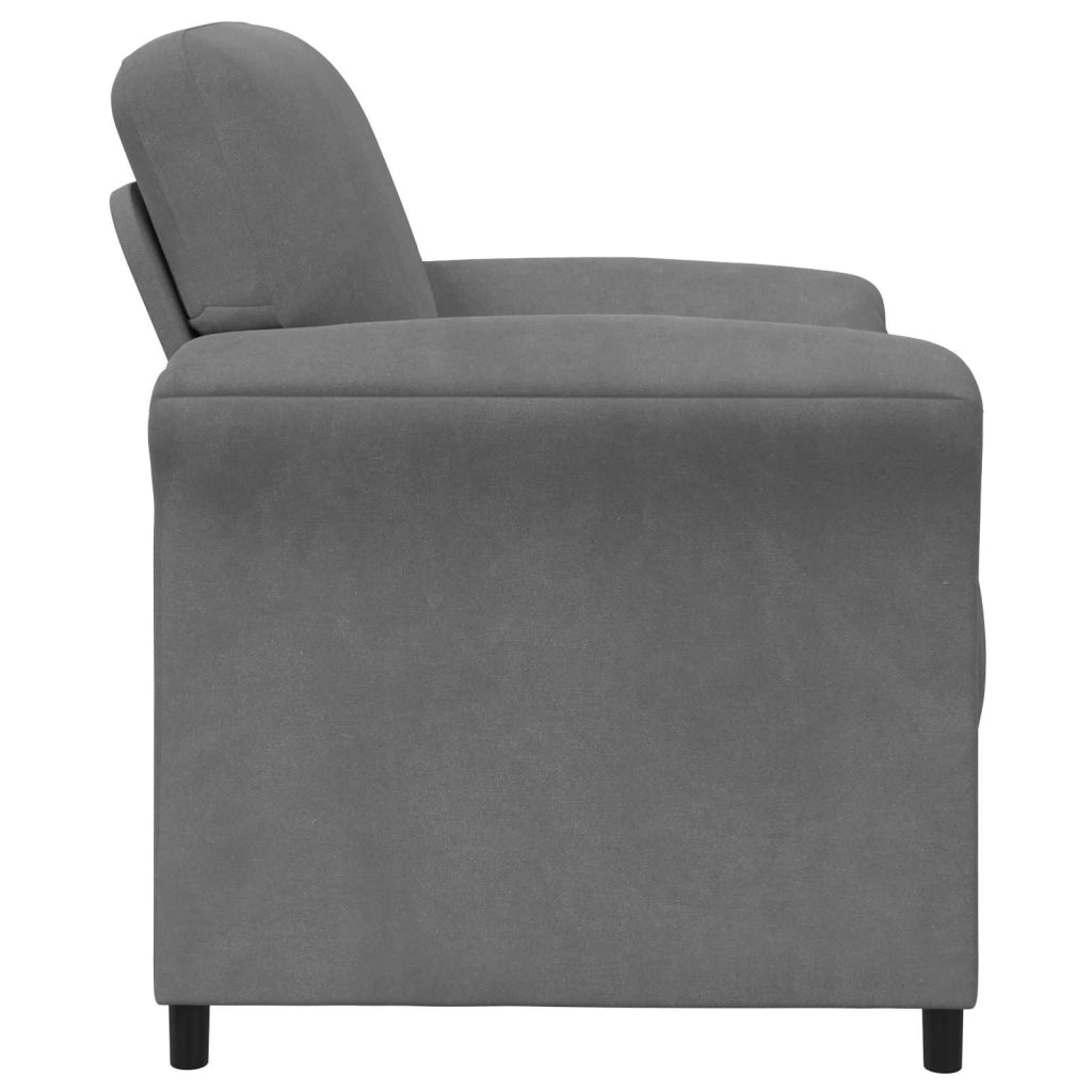 Divano 1 posto Grigio Scuro 88 x 83 x 95 cm Velluto
