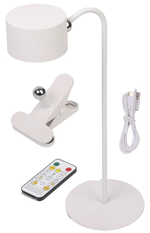 Imperia Lampada da tavolo led ricaricabile dimmerabile Stilo 3CCT 3W 90lm con telecomando e accessori bianco