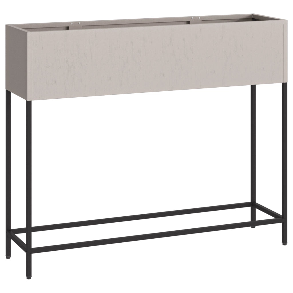 Fioriera da Giardino Rialzata 100x26x82 cm Acciaio Resistente