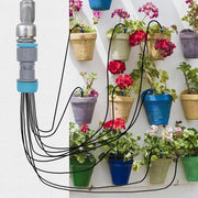 Sistema di gocciolamento automatico kit micro-drip con 10 diffusori di gocciolamento 52FT tubo di irrigazione serpentina per giardini, piante in vaso, ortaggi, serra