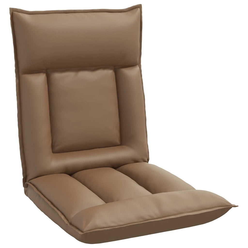 Sedia da Pavimento Cappuccino 55 x 61 x 70 cm Pelle Sintetica 42028186