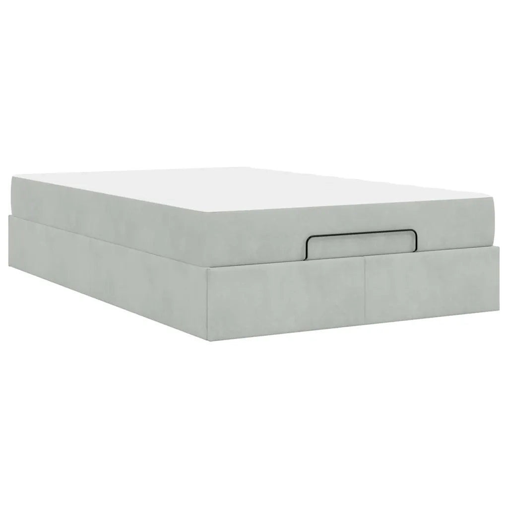 vidaXL Struttura del letto Grigio chiaro 120 x 200 cm Velluto