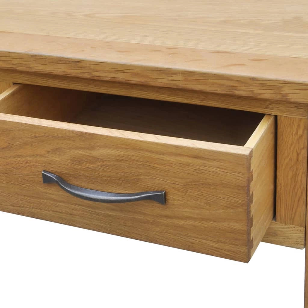Toeletta tavolo da trucco di design mobili per camera da letto con sgabello legno massello di rovere 02_0006405