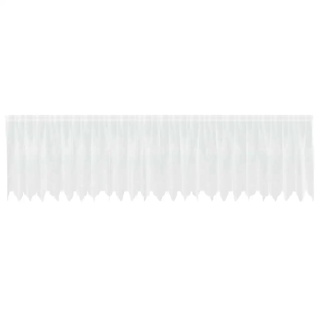 vidaXL Tende con tende Floreale Bianco Poliestere