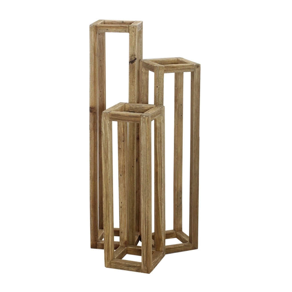 Fioriera porta vaso in legno - DORCAS