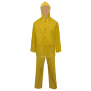 Impermeabile Verde resistente a 2 pezzi con cappuccio Giallo L 130777