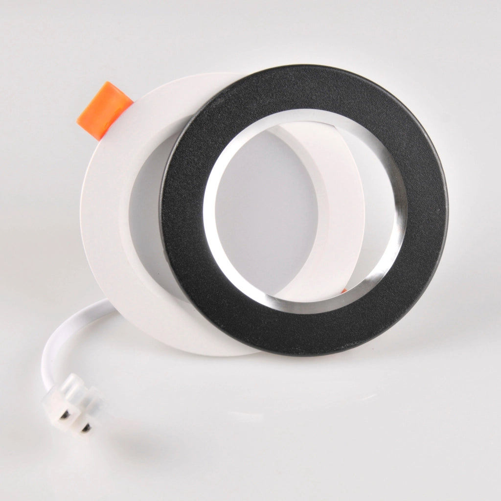 Faretto LED incasso Polux ZOE nero tondo 430lm 4000K