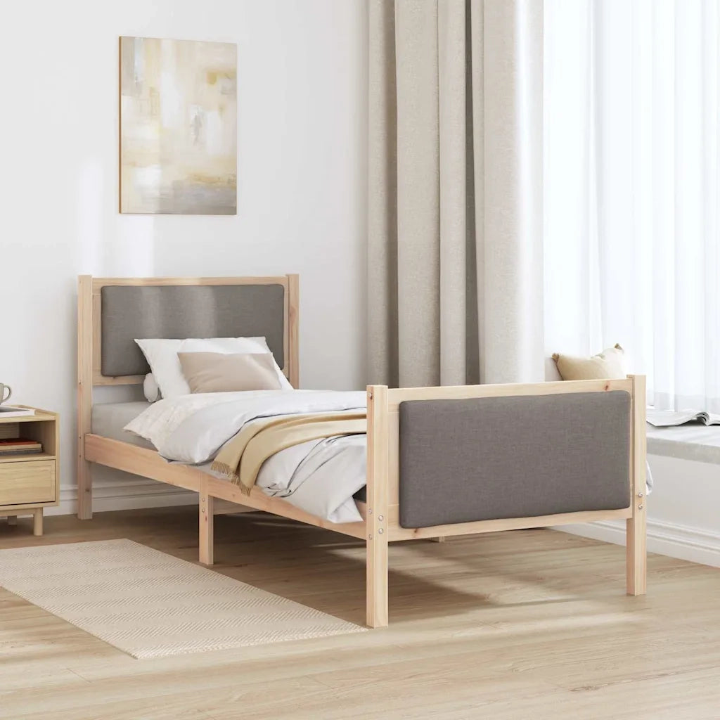 Struttura del letto con testiera Talpa 80 x 200 cm Tessuto 878362