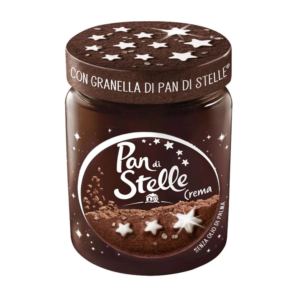 Pan di stelle crema spalmabile alle nocciole con granella di biscotto multipack 12 barattoli da 330 gr ciascuno