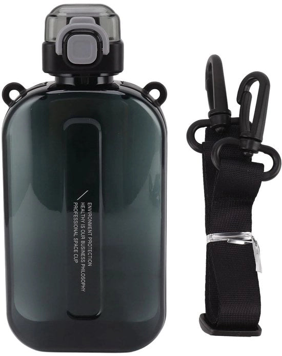 Ottimale Drinkfles 750 Ml - Drinkfles Portatile - Bicchiere Sottile per Acqua - Ideale per Attività All'Aperto - Leggero - Manico Antiscivolo