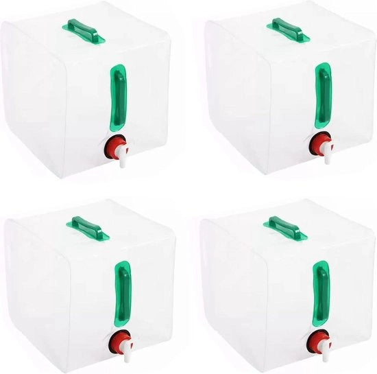 Ottima Olla Portatile con Rubinetto - BPA Libero - Adatto per Alimenti - Campeggio all'Aperto - Escursioni - Portatile - Preparazione alla Crisi
