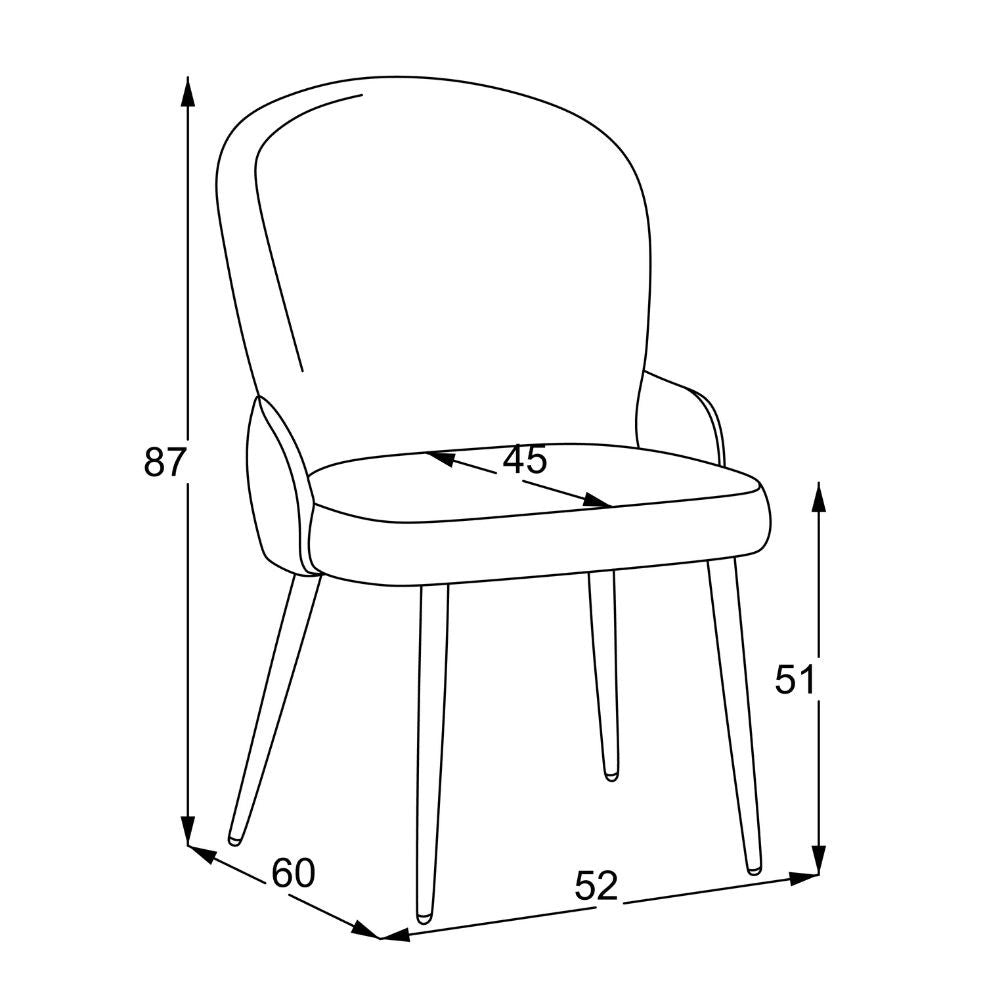 Set 2 Sedie imbottite Simo in tessuto grigio chiaro con dettaglio in nabuk antracite – Comfort e stile sofisticato