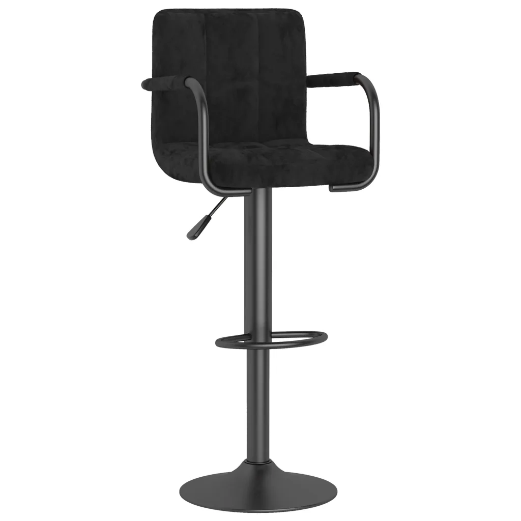 Sgabello da Bar Nero in Velluto cod mxl 57923