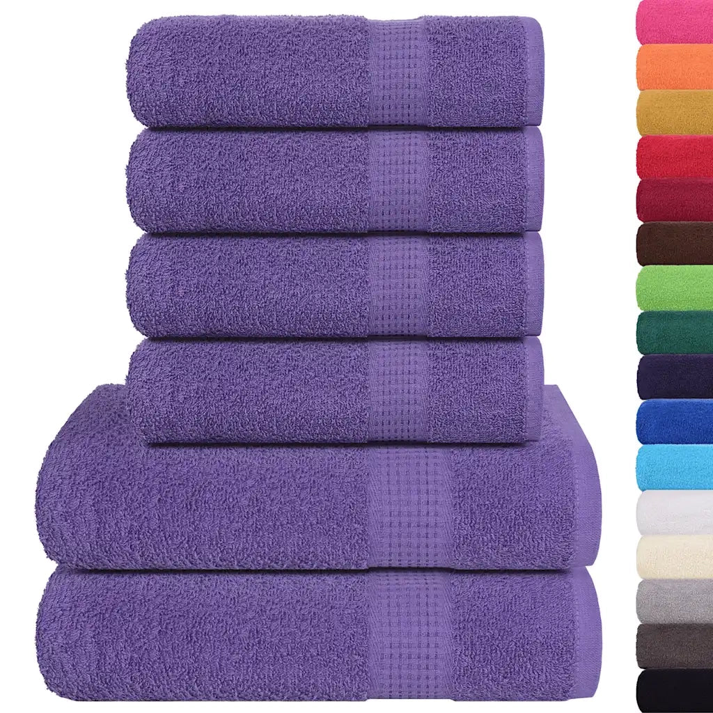 Set di asciugamani 6 pezzi FROGN Viola 360 g/m² 137087