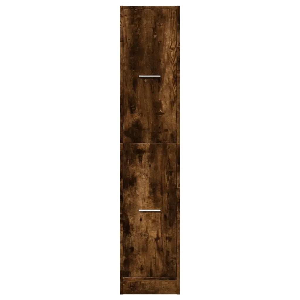Armadietto da Farmacia Rovere Fumo 30x41x144,5 cm in Truciolato 855173