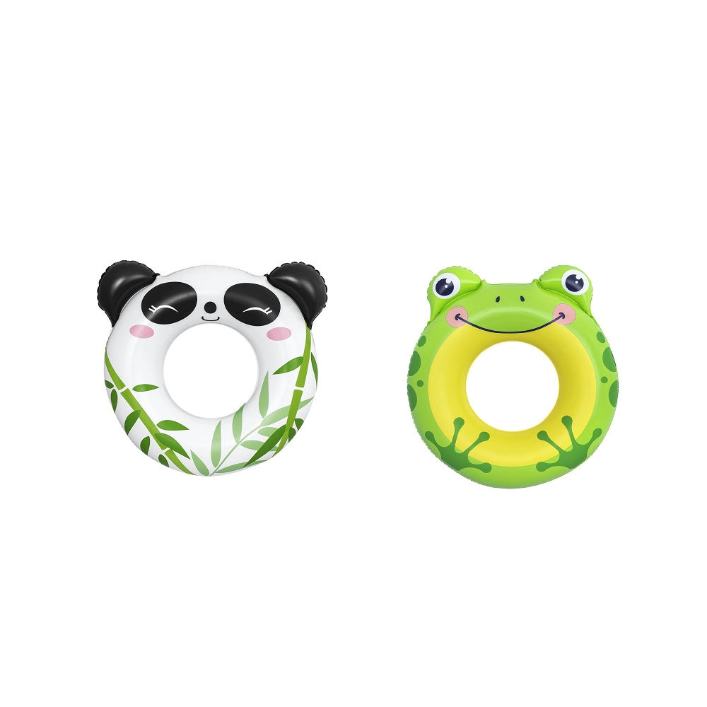 Trade Shop - Salvagente Panda/rana 79x85cm Ciambella Gonfiabile Mare Bambini 3-6 Anni 36351 -