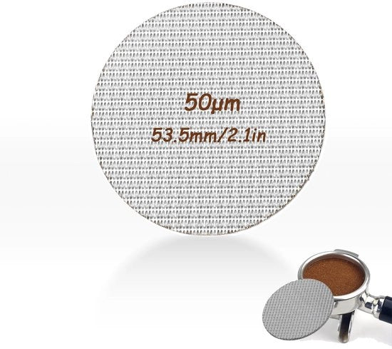 Filtro per caffè in acciaio inossidabile - Filtro a puck - Duraturo - Alta temperatura - Filtro a gas ultra fine - Facile da pulire - Filtro per caffè