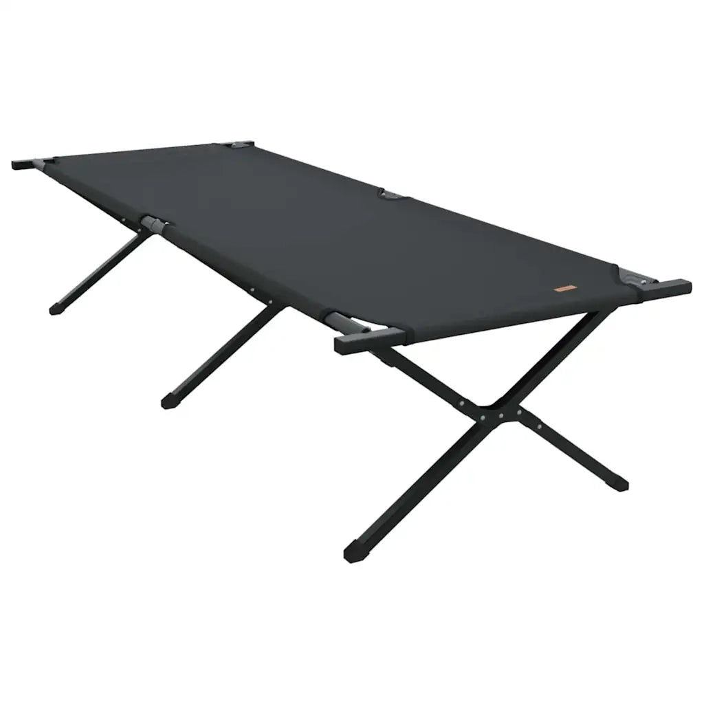 Letto da campeggio pieghevole 2 pz Nero 210 x 80 x 46 cm CFW7758011