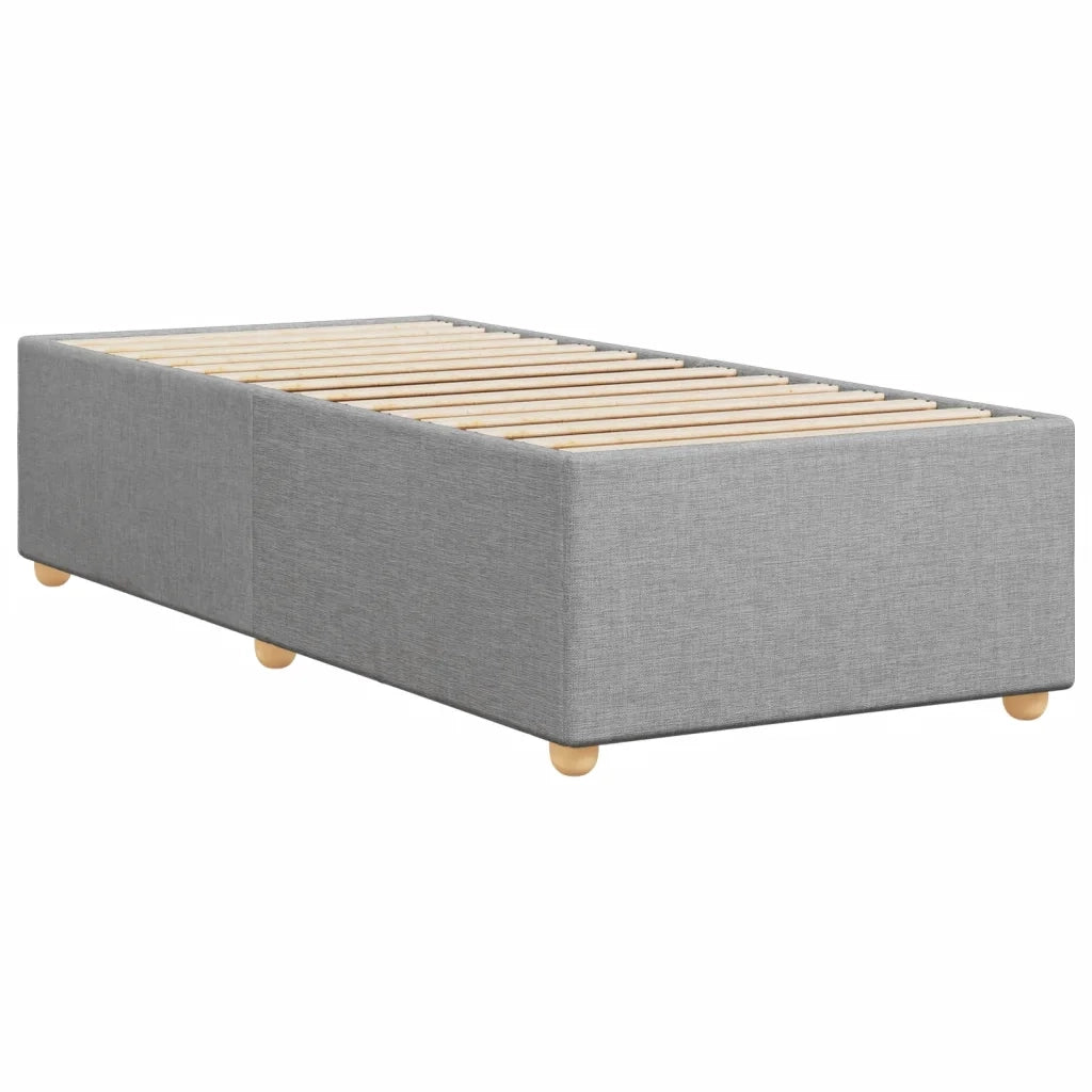 Giroletto senza Materasso Grigio Chiaro 90x200 cm Tessuto