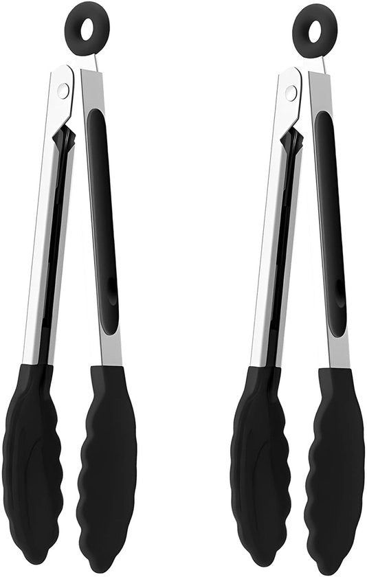 Accessori da cucina in silicone e acciaio inox, 22 cm, con punti antiaderenti, chiusura semplice e sicura, resistente al calore fino a 315 °C.