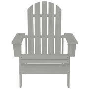Sedia da Giardino | Sedie da Esterno in Legno Grigio