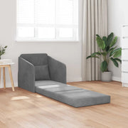 Divano letto-Sofa Letto-Daybed Grigio scuro 65 x 80 x 83 cm Velluto