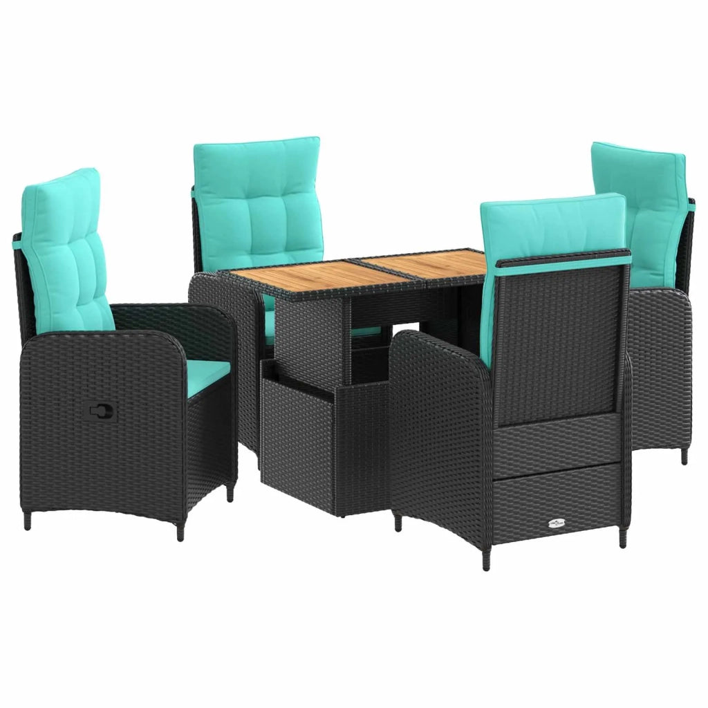 Set da pranzo per esterni 5 pcs polyrattan 3422411